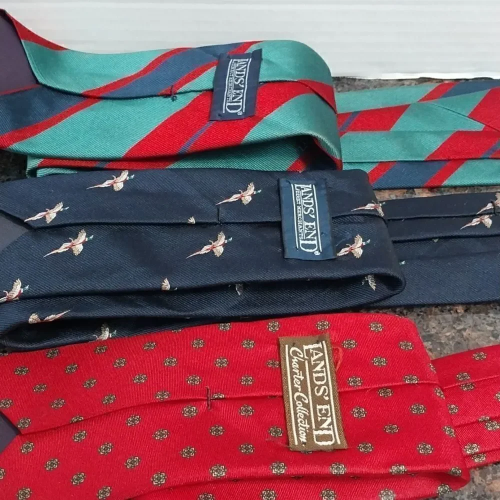 3 Lands' End Ties...EUC